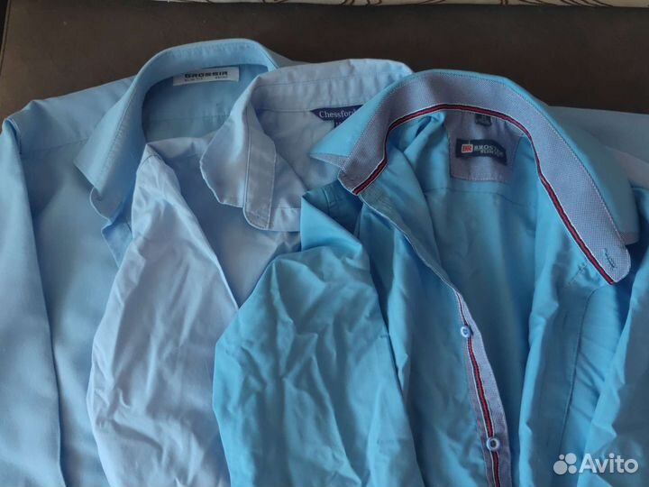 Рубашки школьные 3 шт 140 -146 р-р