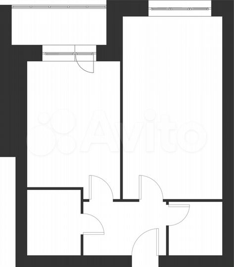 1-к. квартира, 50,2 м², 1/6 эт.