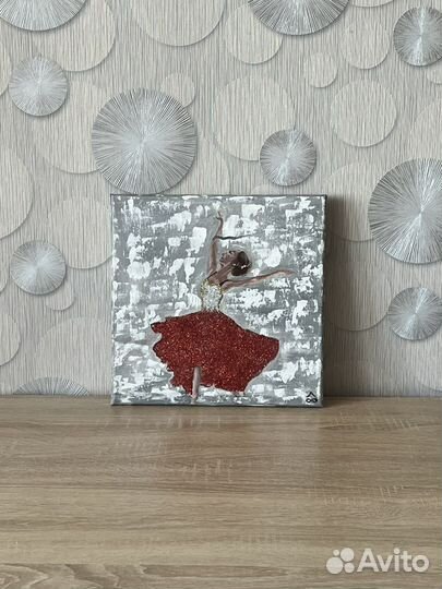 Картина маслом на холсте (Балерина)