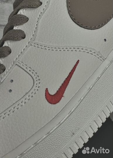 Кроссовки nike AIR force 1 Low Premium White Brown