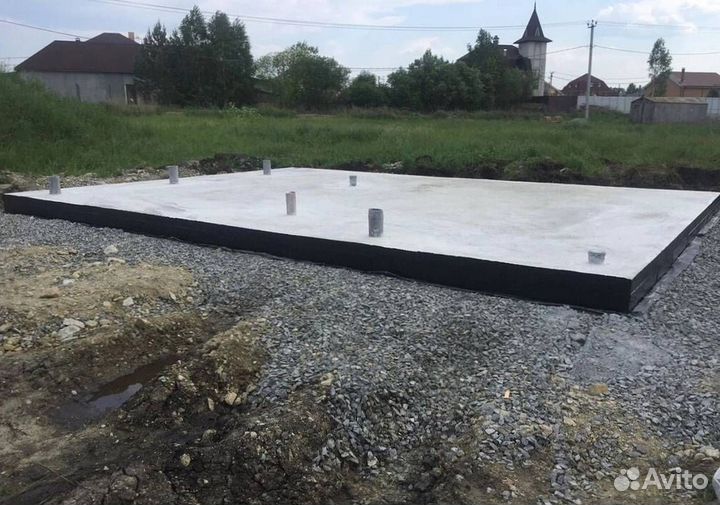 Фундамент железобетонная плита