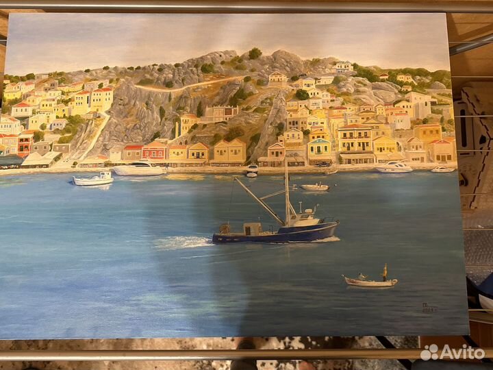 Картина маслом Остров Сими