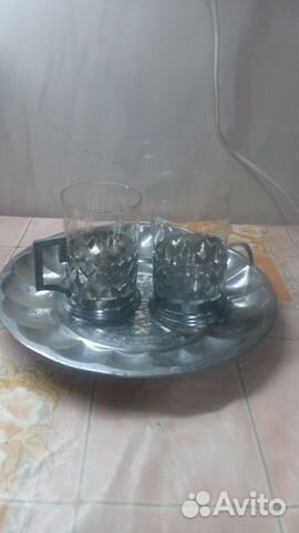 Стаканы с подносом