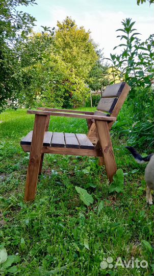 Скамейка садовая деревянная