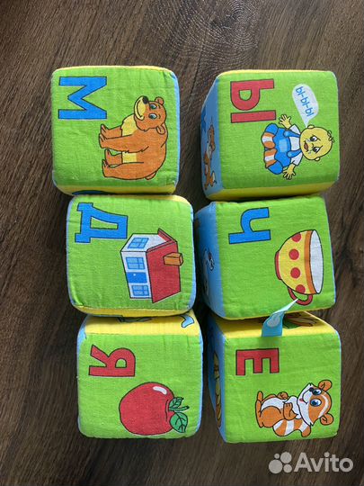Развивающий кубик мягкий