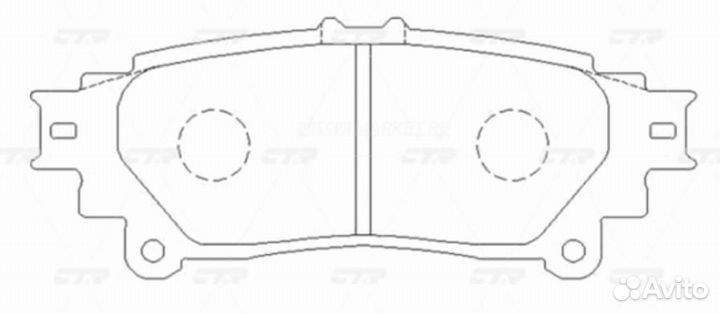 CTR GK1085 / CKT-72 Колодки тормозные дисковые зад