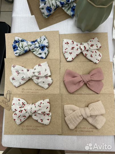 Бантики для девочек на зажиме