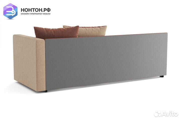 Диван Мальта темно-бежевый / коричневый