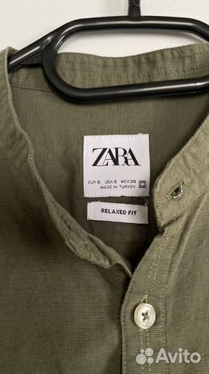 Мужская рубашка zara, S