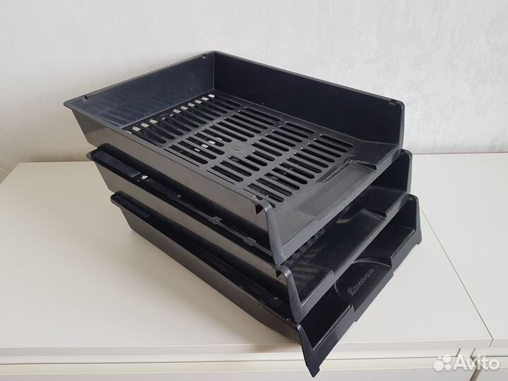 Лоток для бумаг горизонтальный Престиж, 3 шт