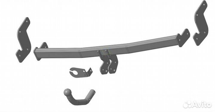 Фаркоп Хендай (Hyundai) Solaris II седан 2017, Kia