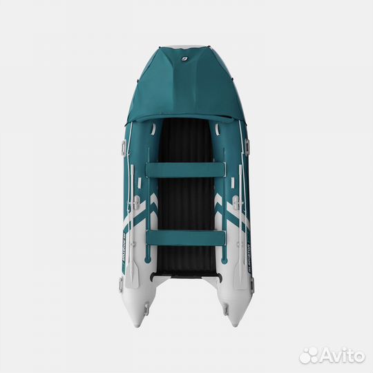 Лодка Gladiator E380PRO Морск. зелено-белая