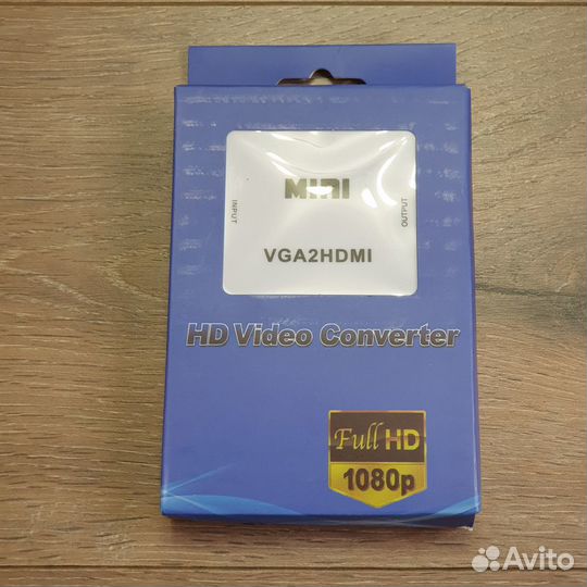 Переходник-конвертер VGA на hdmi + audio