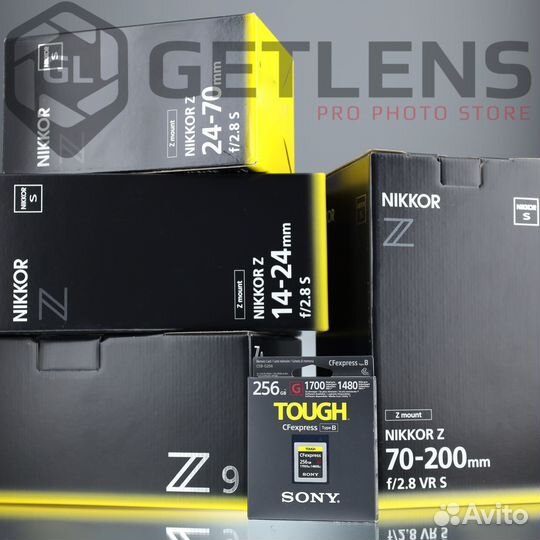 Nikon Z9+Z 14-24+Z 24-70 2.8+Z 70-200+Sony 256Gb