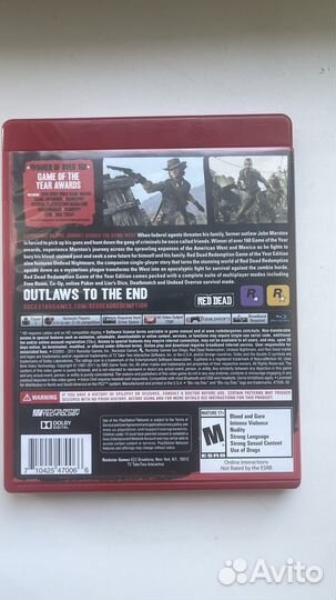 RED dead redemption game of the year edition