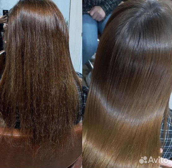 Кератиновое выпрямление волос