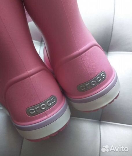 Сапоги crocs ботинки девочке. Размер 24 25