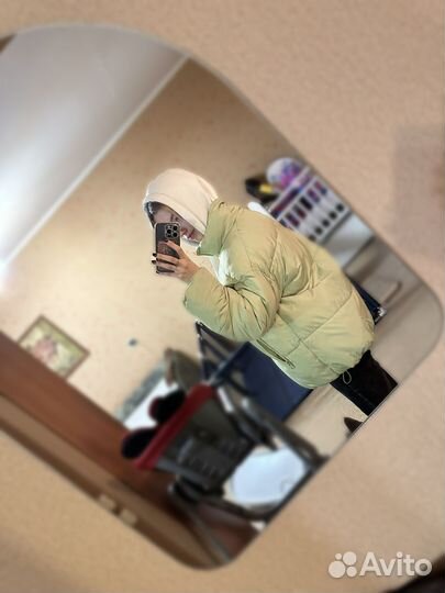 Куртка зимняя женская 42 44 размер салатовая