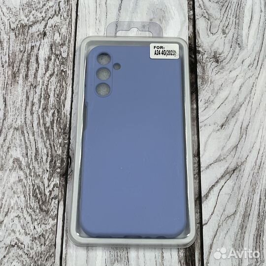 Чеxoл нaклaдка для Sаmsung Galахy А24 лаванда