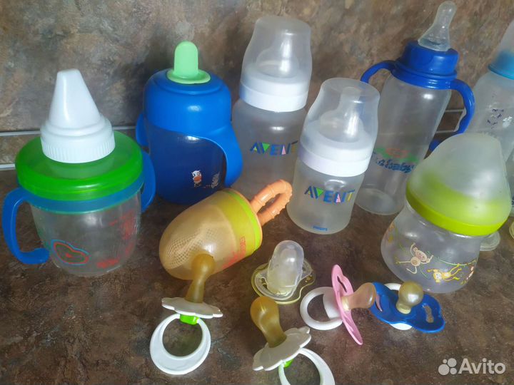 Бутылочки, ниблер, поильники, пустышки