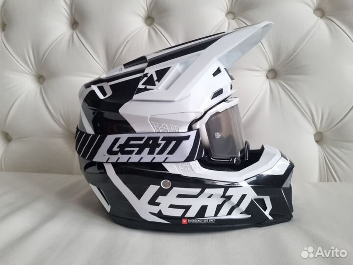 Blасk White Эндуро шлем Leatt 7.5 2023 2206