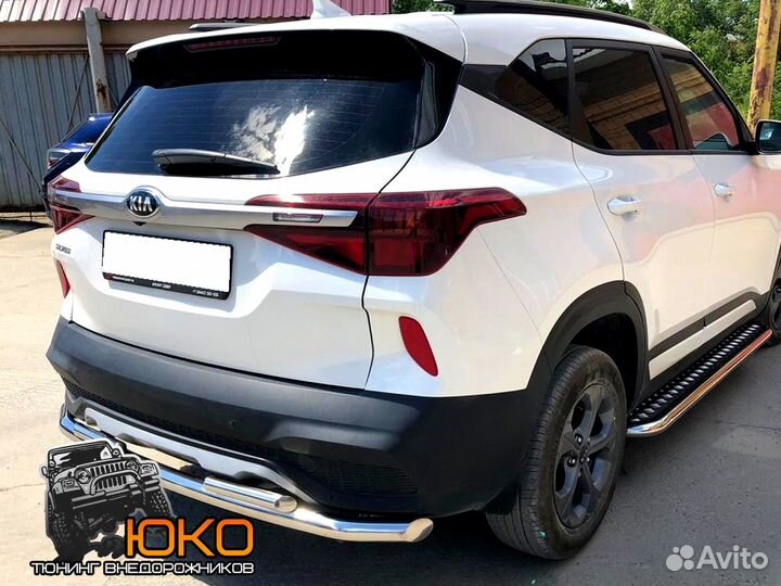 Защита заднего бампера KIA Seltos