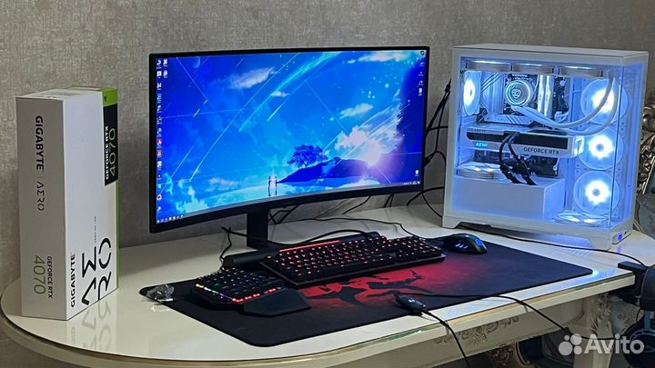 Игровой белый системный блок