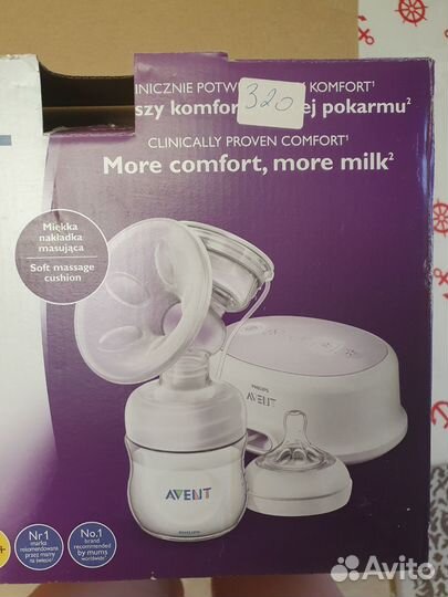 Молокоотсос avent электрический