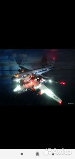 Модель самолёта DC-7;VC-10.Уникальные