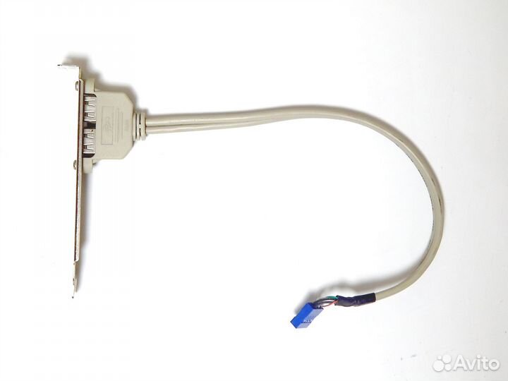 USB выноска разветвитель на 2 гнезда для материнки