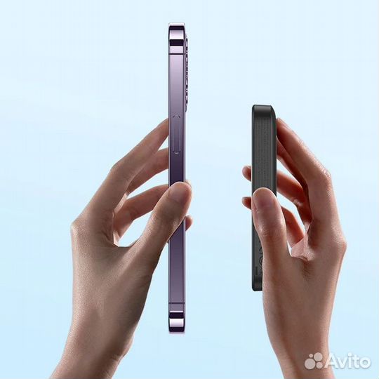 Магнитный внешний аккумулятор повербанк 10000 мАч