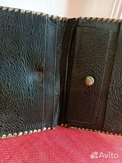 Портмоне кожаное для документов СССР, винтаж