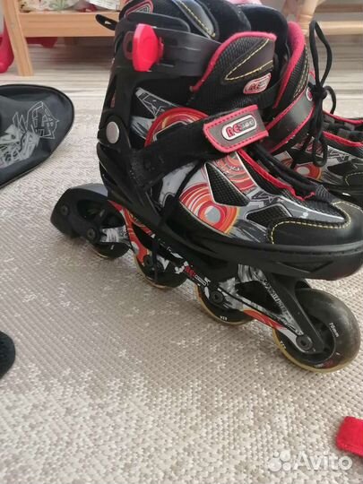 Ролики детские р-р 31, защита и сумки