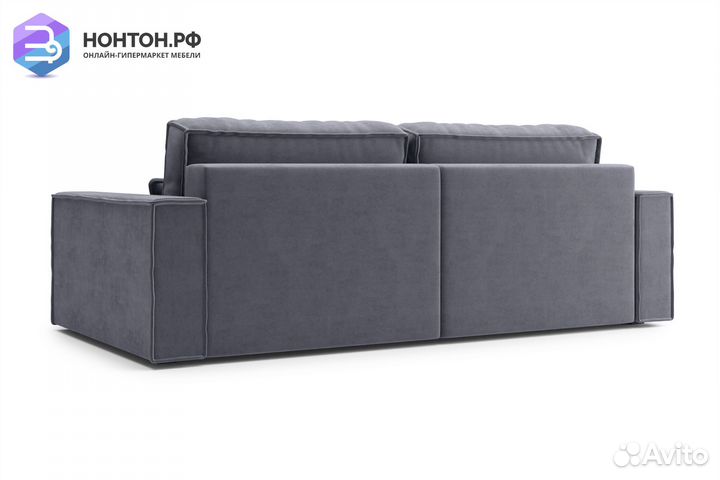 Диван тик-так Сохо 3-х местный темно-серый