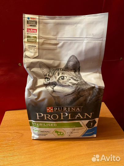 Сухой корм для кошек Pro Plan курица/кролик 1.5 кг