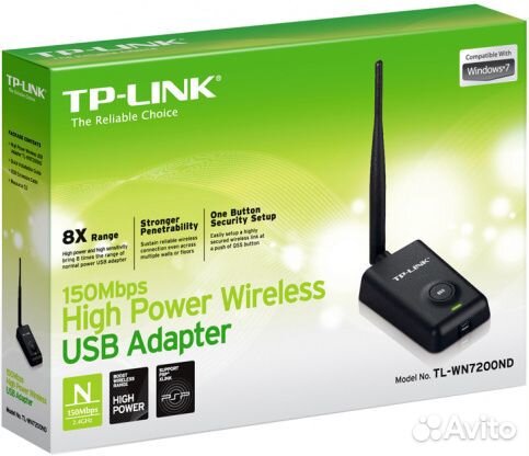 Беспроводной сетевой USB-адаптер TP-link TL-WN7200