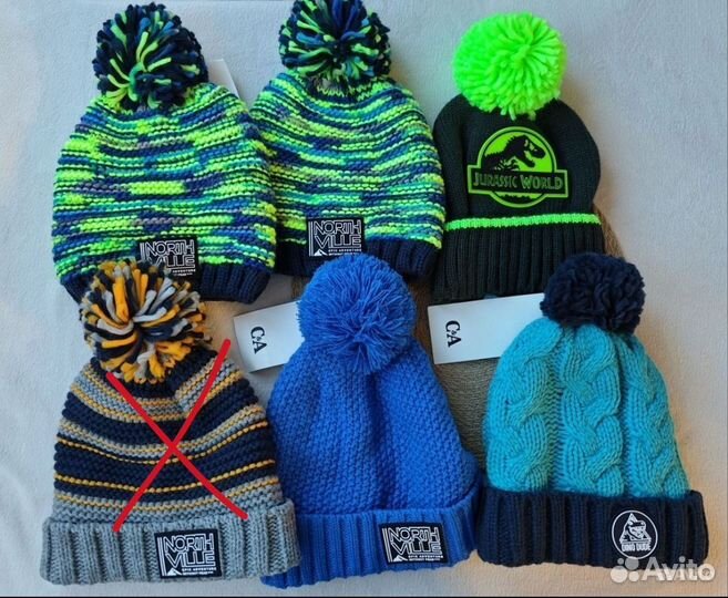 Шапка детская мальчику теплая C&A новая 98-104
