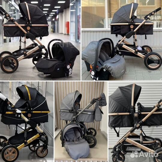 Коляска 3в1, 2в1 новая luxmom трансформер