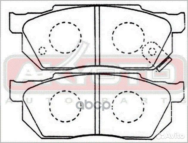 Колодки тормозные дисковые передние AKD-8263
