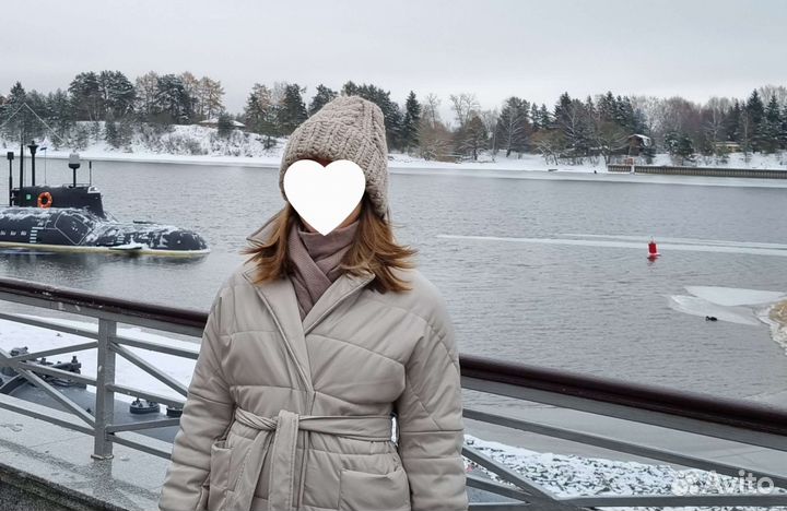 Комплект шапка бини и варежки шерсть