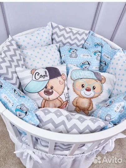 Бортики в кроватку для новорожденных