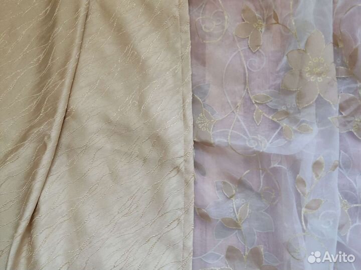 Шторы и тюль в комплекте бу