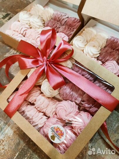 Зефир домашний натуральный, сладкий подарок