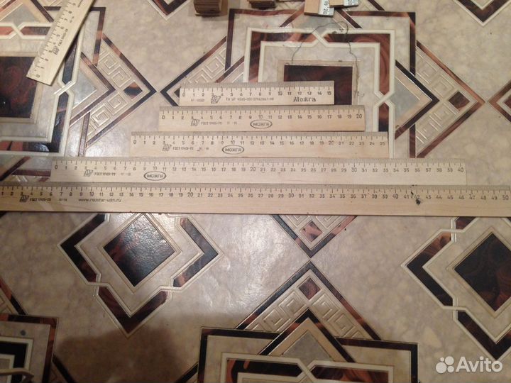 Линейки деревянные 