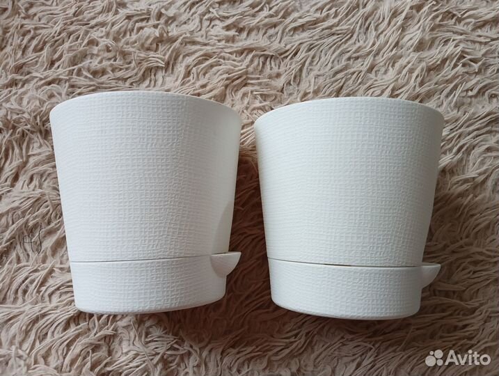 Горшки для цветов 2 шт