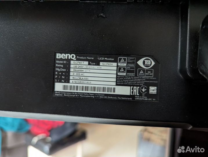 Монитор benq GL2760-T