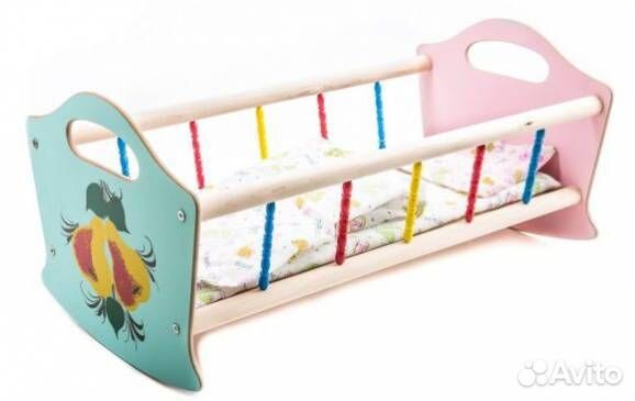 Кроватка дерев.для кукол больш.сус3 48307