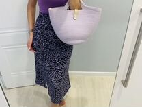 Фиолетовая юбка из вискозы L-XL