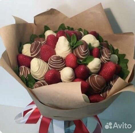 Букет из клубники в шоколаде