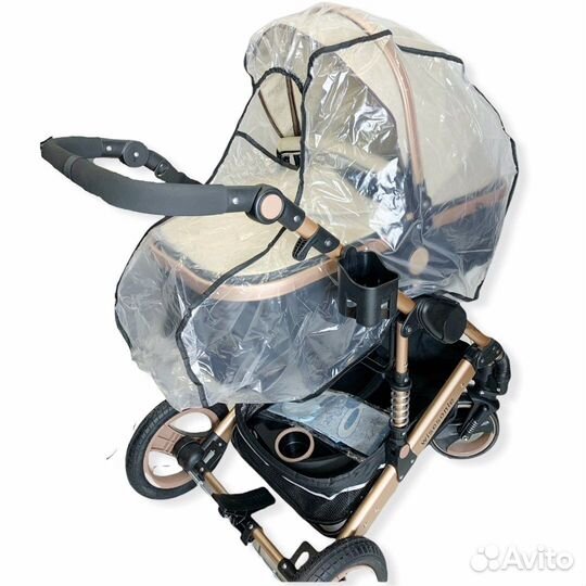 Дождевик на люльку коляски, универсальный с окном